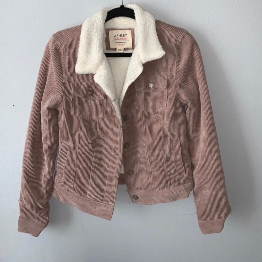 Blush Pink Corduroy Jacket